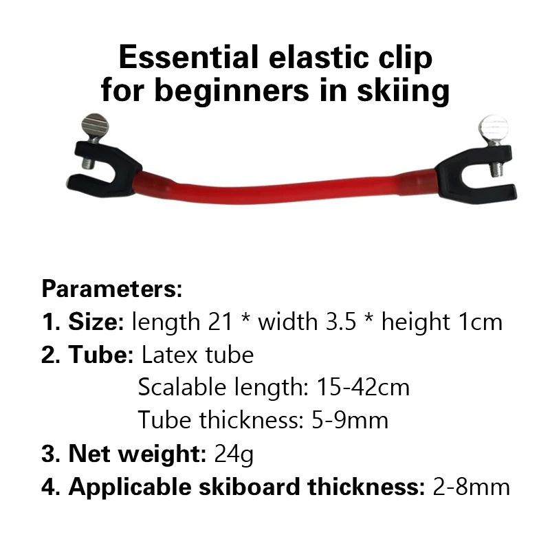 7 colori Ski Tip Connector principianti inverno bambini adulti sci Training Aid esercizio all'aperto Sport Snowboard accessori