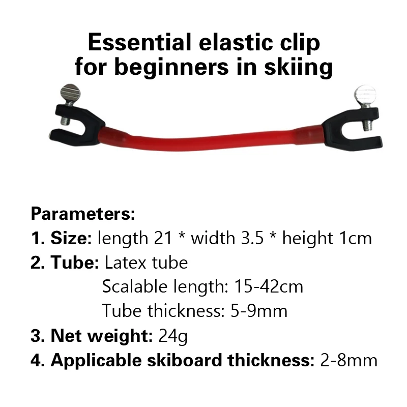 Conector de esqui para iniciantes e crianças, treinamento de esqui, exercício ao ar livre, esportes, acessórios de snowboard, adultos, 7 cores, inverno