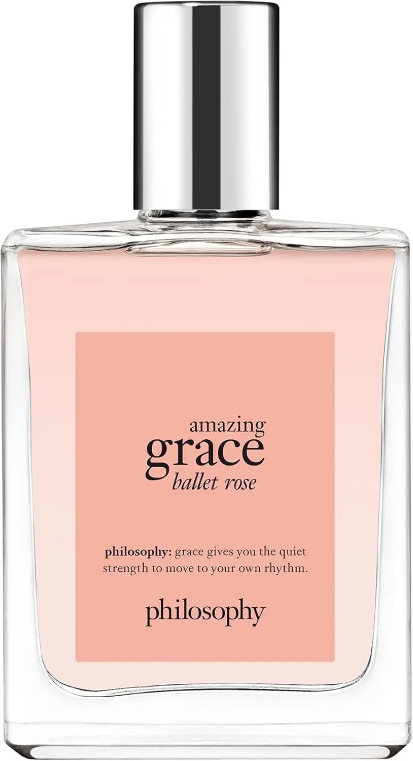 Philosophy Amazing Grace Ballet Rose Eau de Parfum, Soft Pink Bottle, Floral Scent, Women's Fragrances