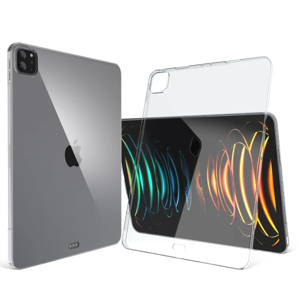 

Ультратонкий Прозрачный чехол для iPad Air 6 4 5 10,9 дюймов Air 3 Pro 10,5 10,2 9, мягкий силиконовый чехол для iPad Pro 11 2022 2021
