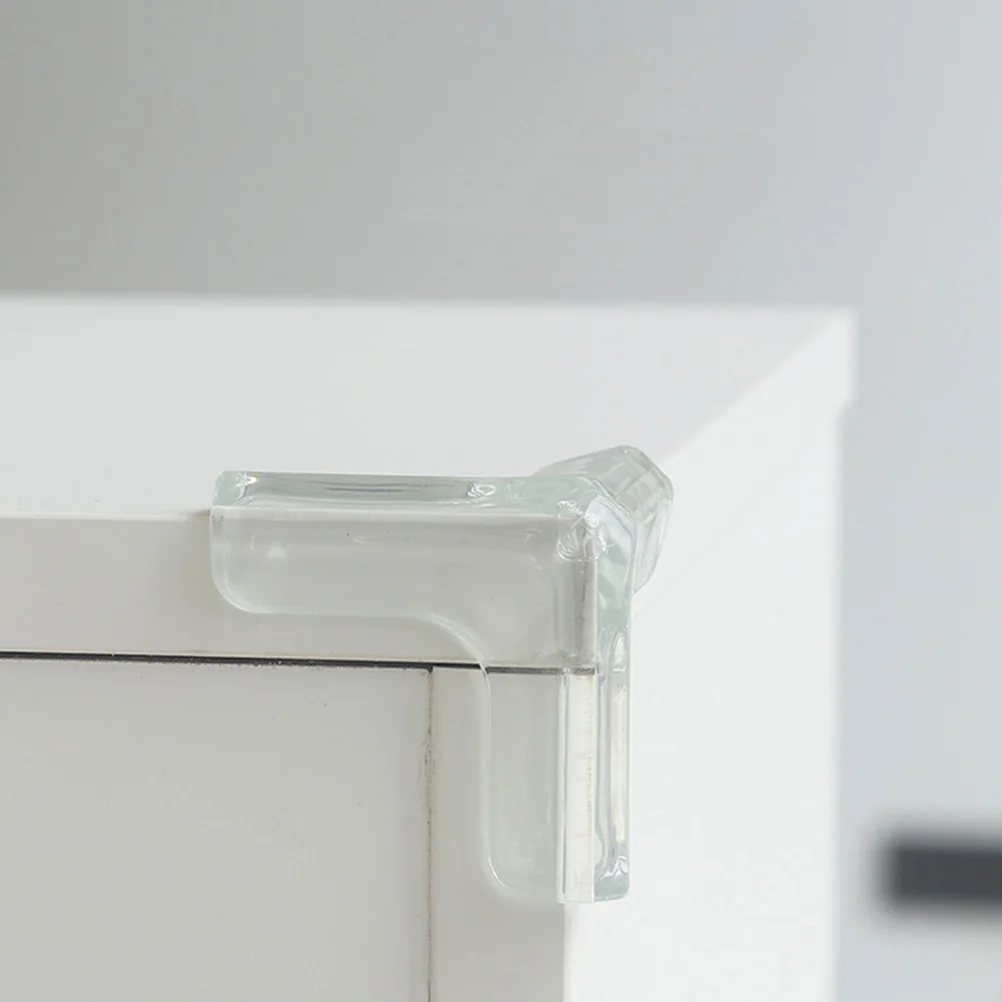 

10 Pcs T Shaped Furniture Corner Protectors Clear Compact Anti Collision Edge Covers Guard Toddler Protective PVC Stable Rebound