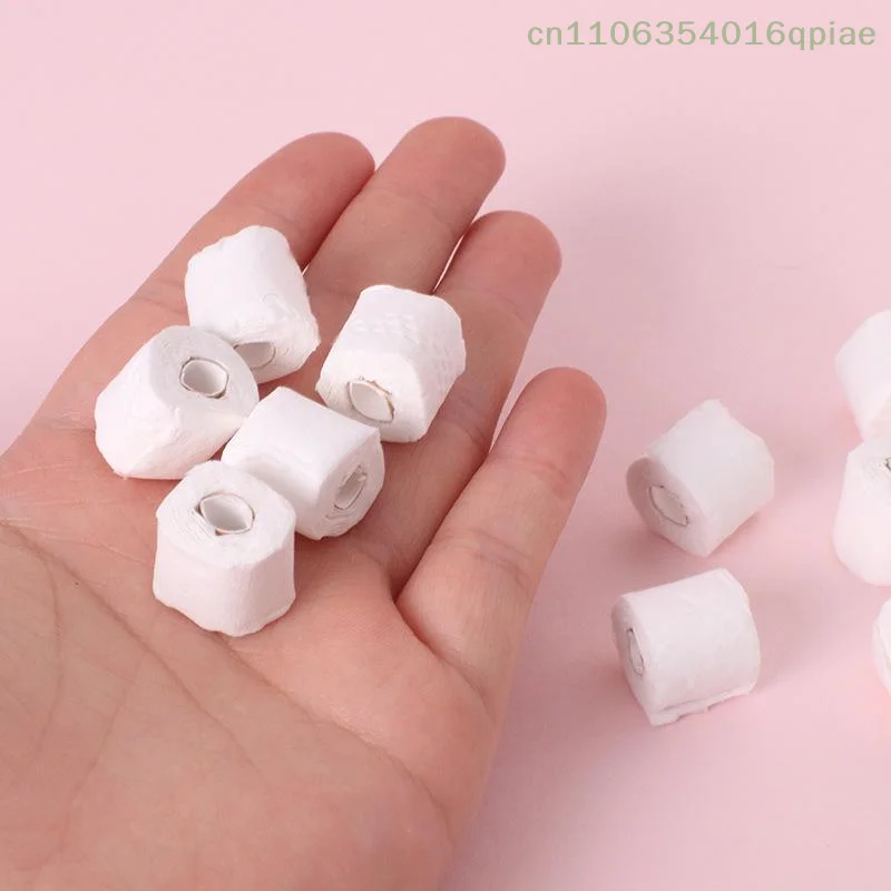 

（Summer4）1/12 Dollhouse Simulation Mini Toilet Paper Kit Model Dollhouse Bathroom Scene Decoration Dolls House Pretend Play Toys