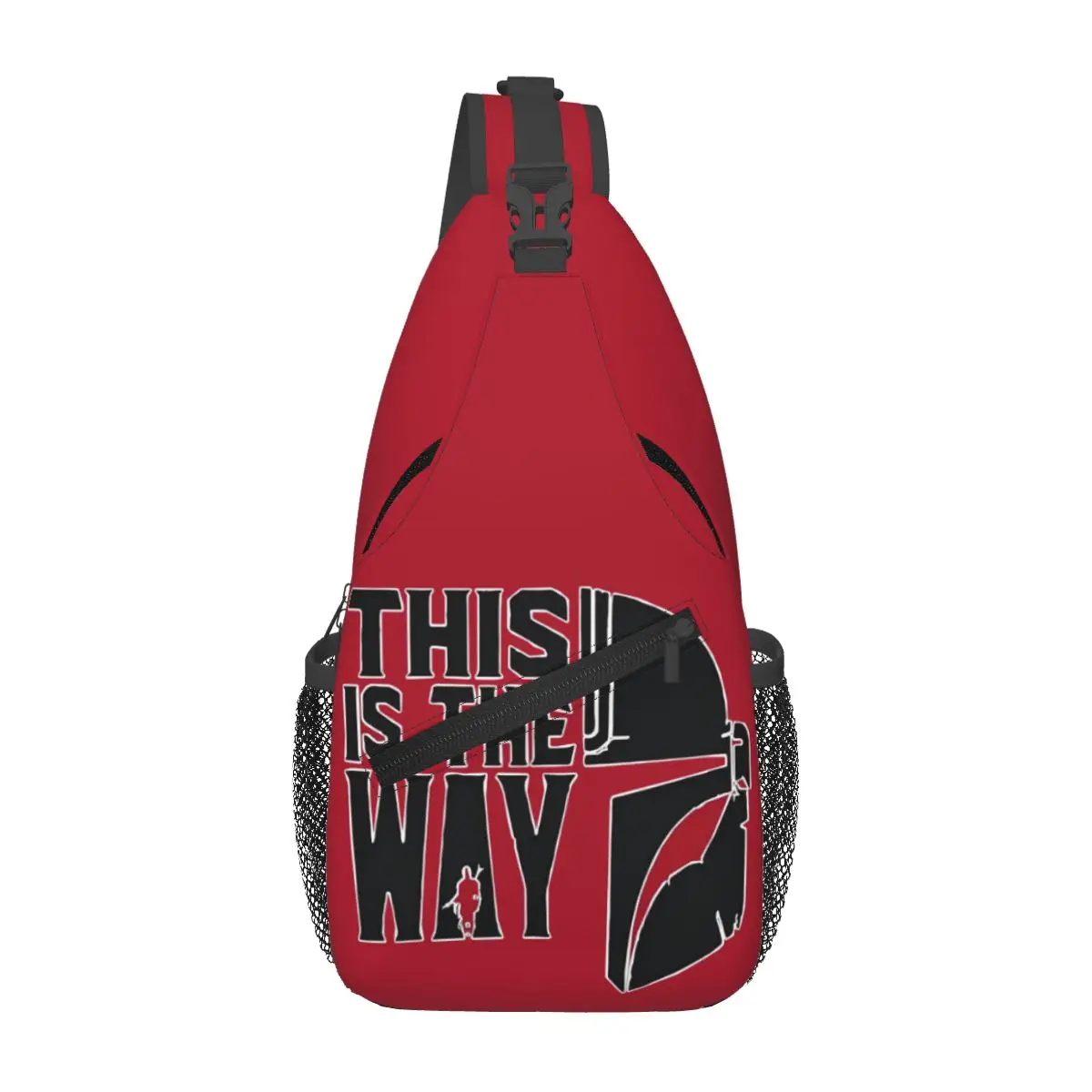 

Custom M-Mandalorianed Sling Crossbody Backpack for Men Women Water Resistant Adventure Story Daypack Print Shoulder Backpack
