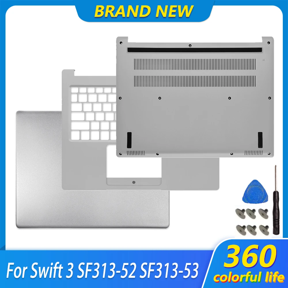 New Orig Top Case For Swift SF313-52 SF313-52G SF313-53 LCD Screen Back Cover Palmrest Upper Top Case Lower Bottom Cover Shell