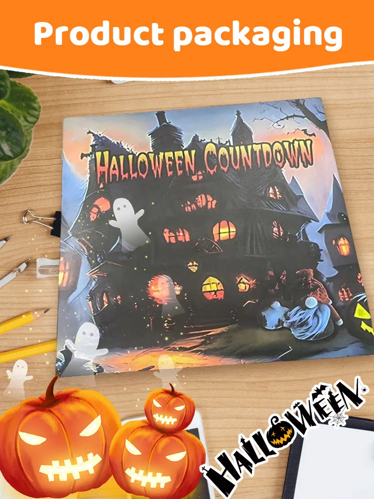 

2024 Halloween Advent Calendar Mini Cartoon Halloween Countdown Calendar Halloween Gnome Countdown Advent Calendar Dropshipping