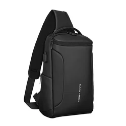 MARK RYDEN-Bolso cruzado para hombre, bandolera de hombro para iPad de 12 pulgadas, resistente al agua, con carga USB