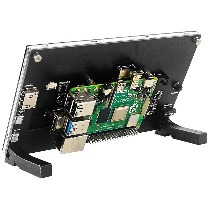 Imagem -06 - Monitor de Tela de Toque Capacitivo Ips hd Hdmi Display-h para Raspberry pi 3b Mais 4b 1024x600