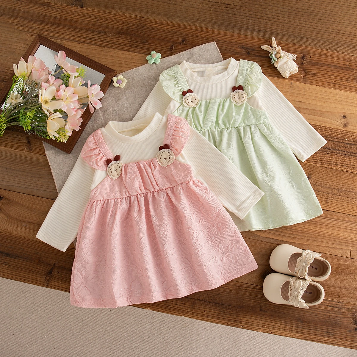 

Baby Girl Dress Spring And Autumn Long Sleeve Printed Girls Dresses Sweet And Casual Princess Dress Baby Clothing