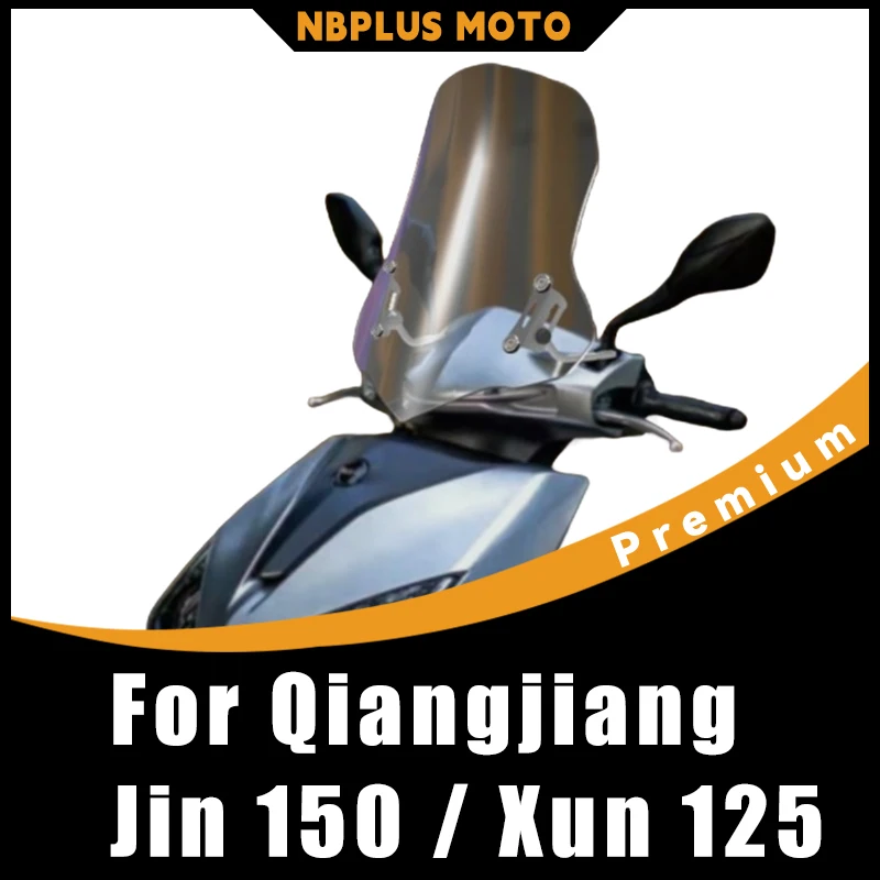 【Premium】For Qiangjiang Jin 150 / Xun 125 Modified Transparent Chest‑Protective Front Windshield & Rain Deflector Accessories
