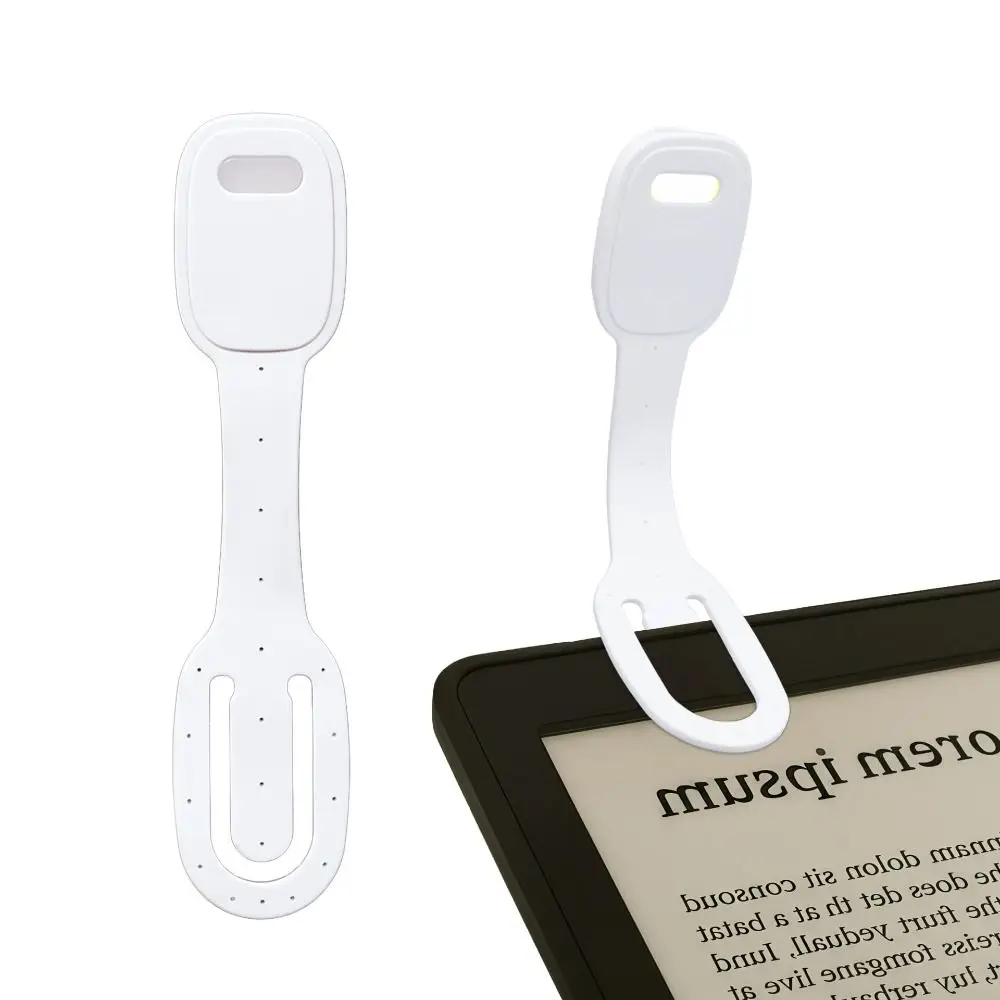 New 2-in-1 Clip-On Book Light with Dimmable Brightness Rechargeable LED Reading Light Ultra-thin Eye-Caring Mini Book Light Home