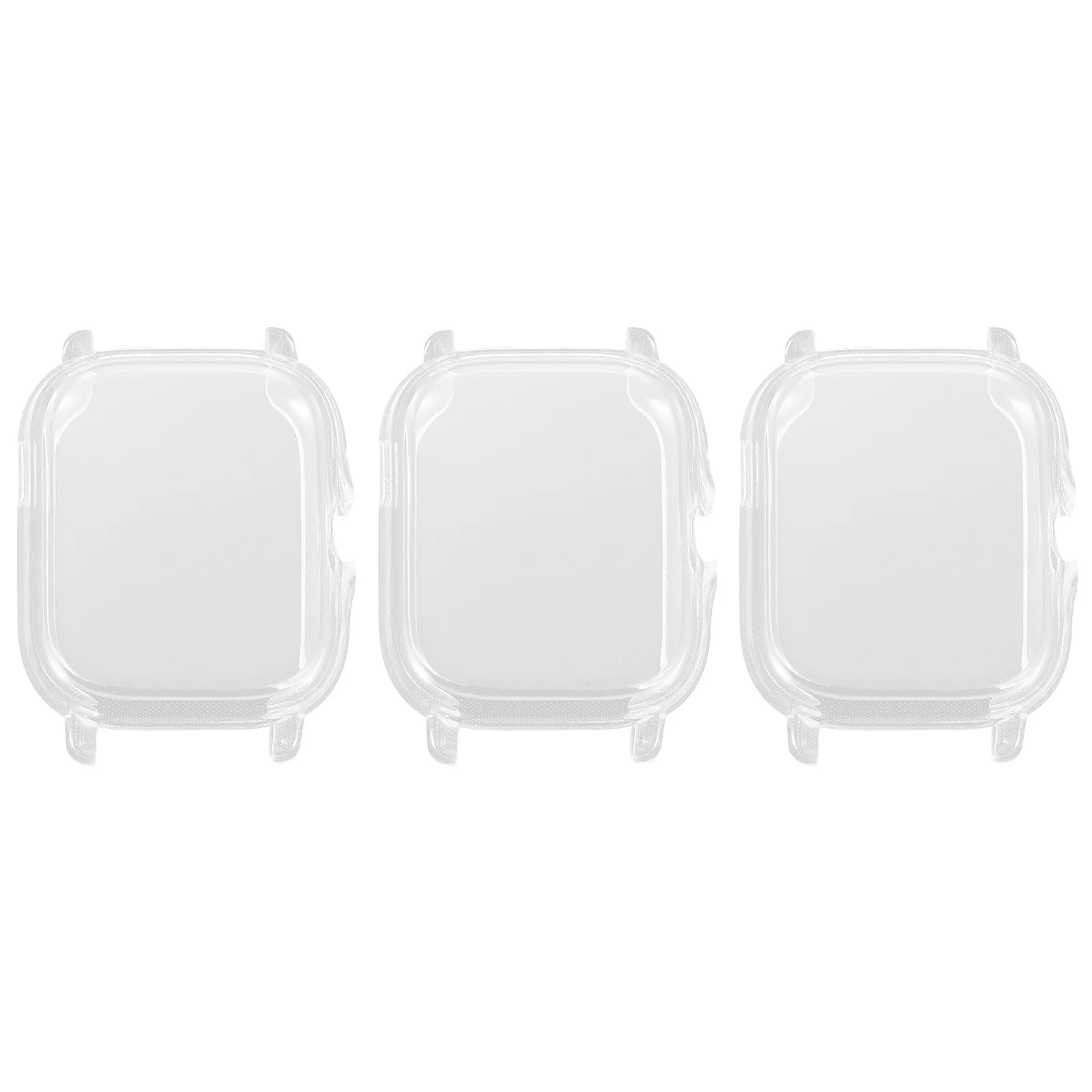 Capa protetora para relógio, 3 peças, galvanizada, tpu, elegante, anti-queda, anti-colisão, compatível com a série gts