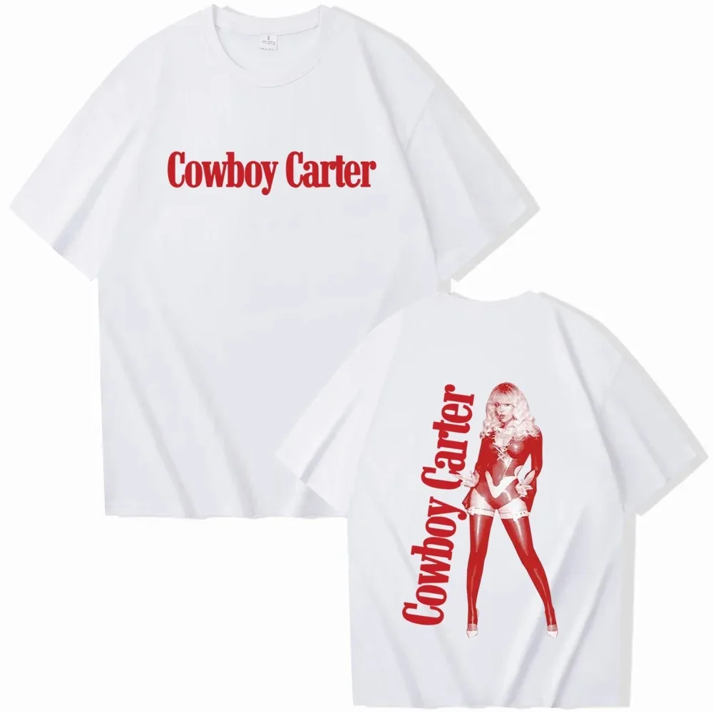 2024 Beyonce Cowboy Carter Album T-Shirts Woman Man Short Sleeve T Shirts Fans Gift Tops High quality Cotton Top Free shipping