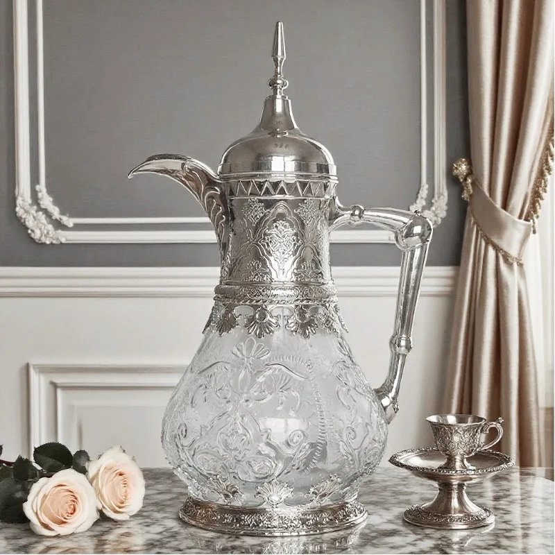 

Middle East Light Luxury Glass Cold Kettle Set Household Arab Large Capacity High Value Cold Water