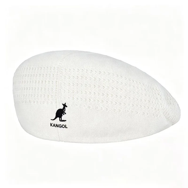 New Luxury Fashion Kangaroo Logo Beret Hat, Slim-Fit Trendy Design, All Season Casual Cap, Windproof Cold Resistant For Women