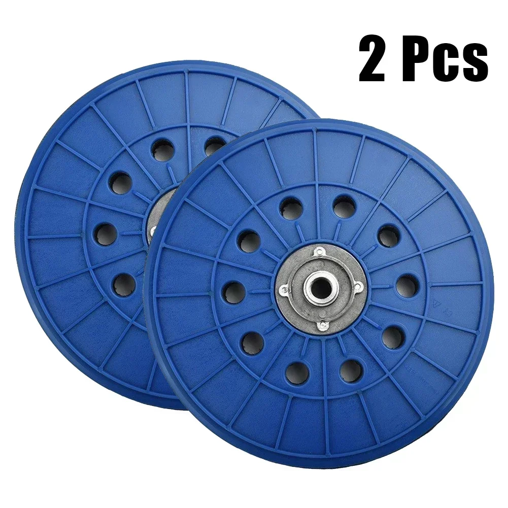 2pcs 9inch 210mm Drywall Sander Hook And Loop 10hole Backup Pad With 14mm Thread Sanding Disc Abrasive Sanding Disk Power Tool