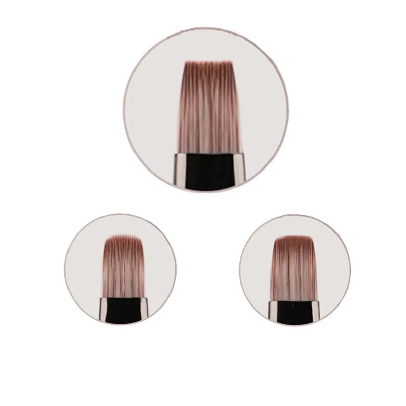 1/3PCS Sandalwood Handle Gel Painting Brush Nail Art For Gel Tip Extension Acrylic Builder Accessory Nail Art Brushes