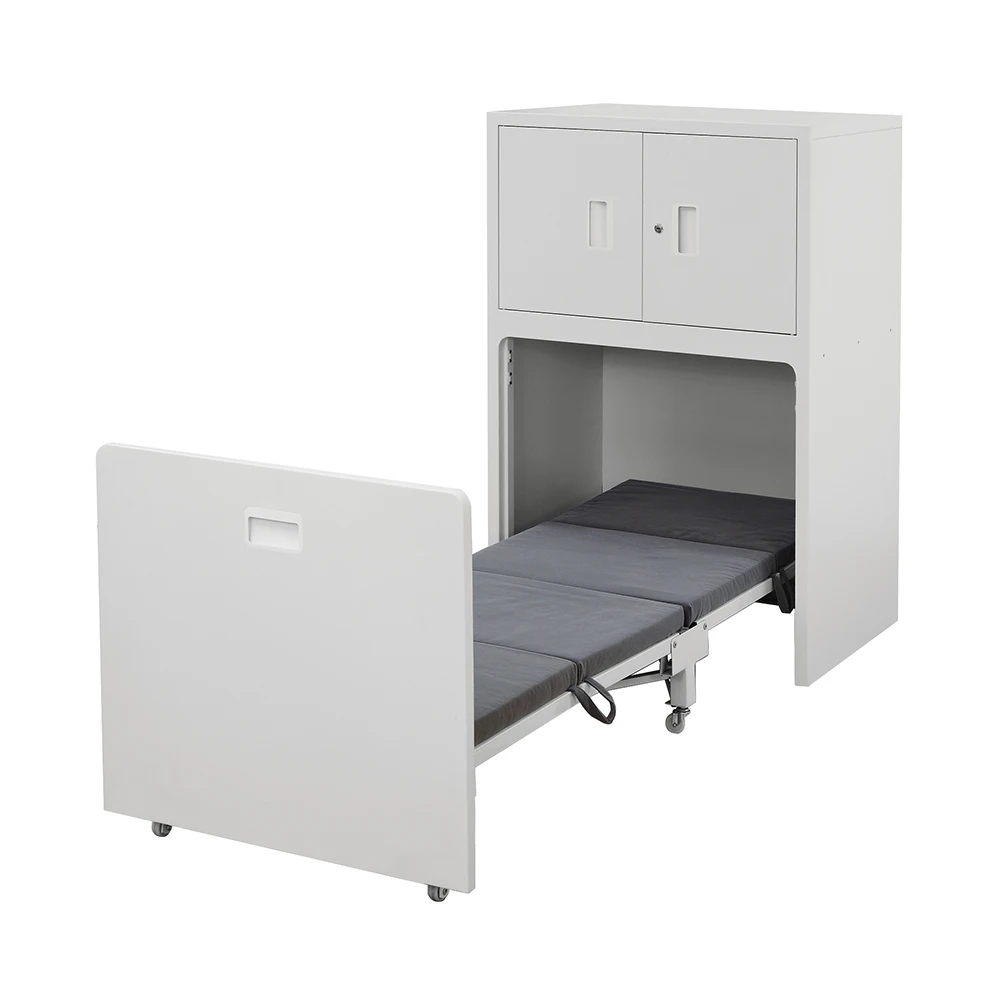 Factory Direct Price Wooden Office Filing Cabinet With Nap Folding Bed