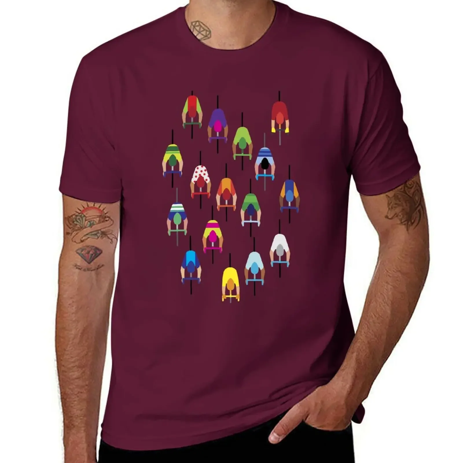 The Peloton – Cyclists T-Shirt cute clothes Aesthetic clothing cute tops big and tall t shirts for men