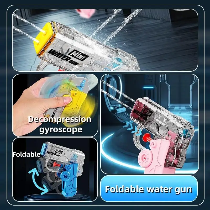 

Забавная мини-игрушка для брызг воды, летняя игрушка, пляжный уличный водный бластер для мальчиков и девочек