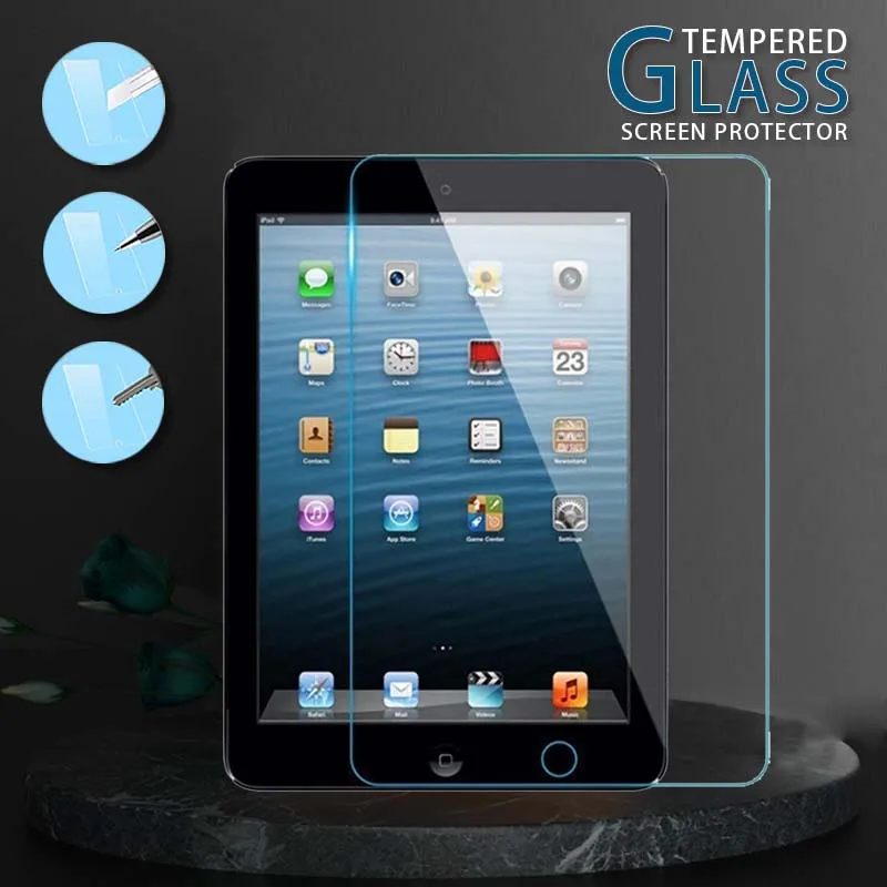 Matte Tablet Tempered Glass for Apple Ipad 2 Screen Protector for iPad 3/4 Explosion-Proof Cover Tempered Film with 9.7 Inch