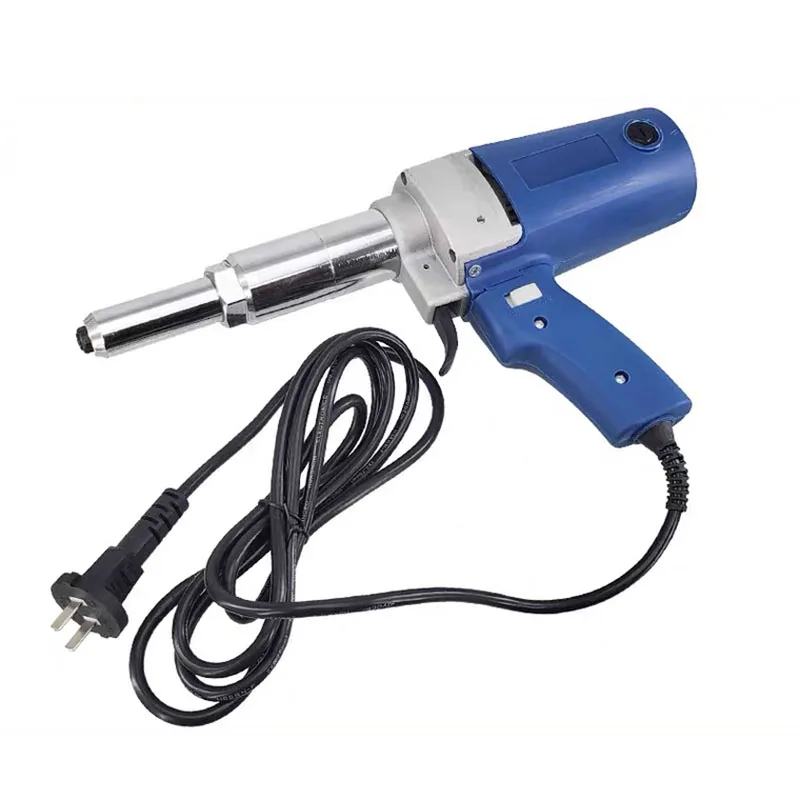 Hand-held electric rivet gun riveting tool Portable stainless steel blind rivet gun equipment plug-in electric rivet gun