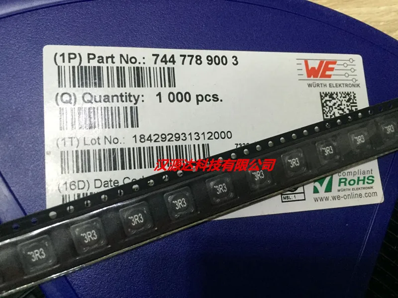 10pcs/lot 7447789003 7332-3R3 3.3UH 3.42A 7*7*3.2 chips Electronic new