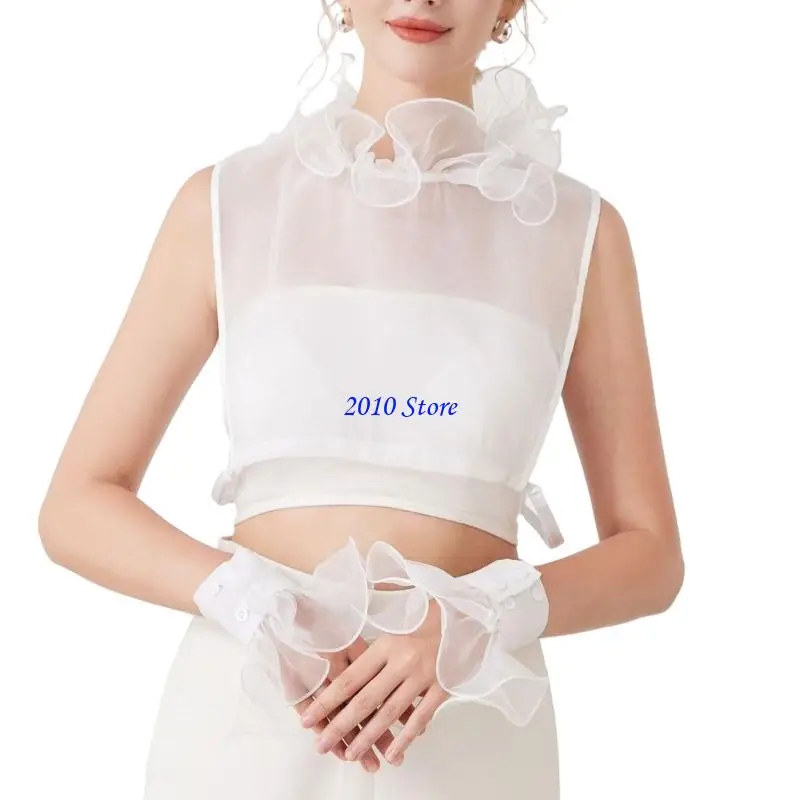 

F3MF Регулируемые прозрачные манжеты-удлинители и набор декоративных воротников для свитеров