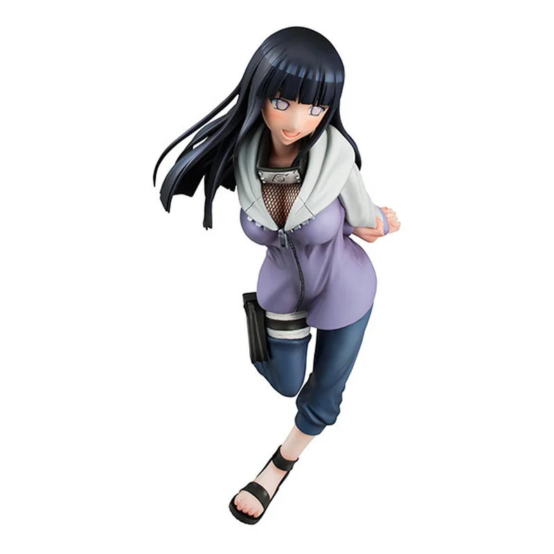 20Cm Anime Naruto Hyuga Hinata Shippuden Running Pvc Actiefiguurcollectie Standbeeld Model Speelgoed Pop Decoratie Cadeau