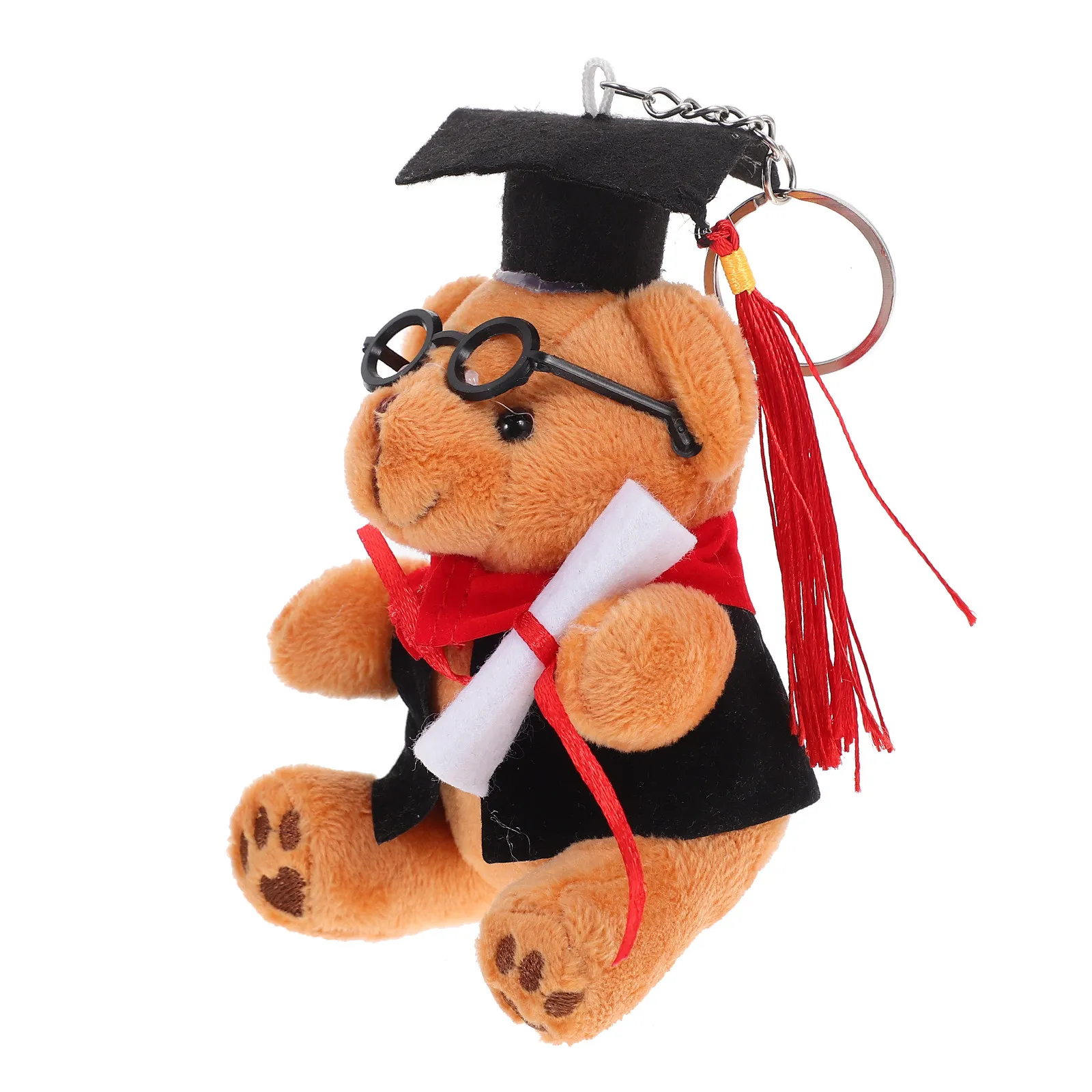 

Graduation Bear Keychain Cute Mini Adorable Soft Touch Key Ring for Women Teen Girls College Graduates Graduation Gift Ideas