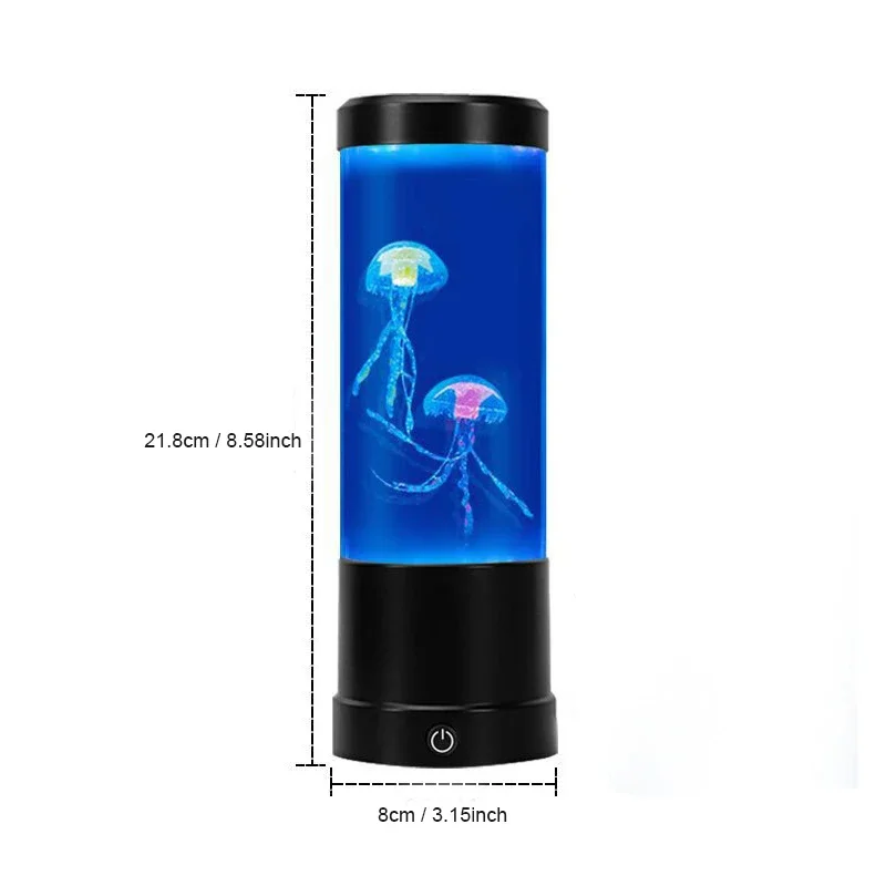 LED Fantasy Jellyfish Lamps Color Changing Jellyfish Tank Aquarium Lamp USB Battery Power Relaxing Mood Night Light