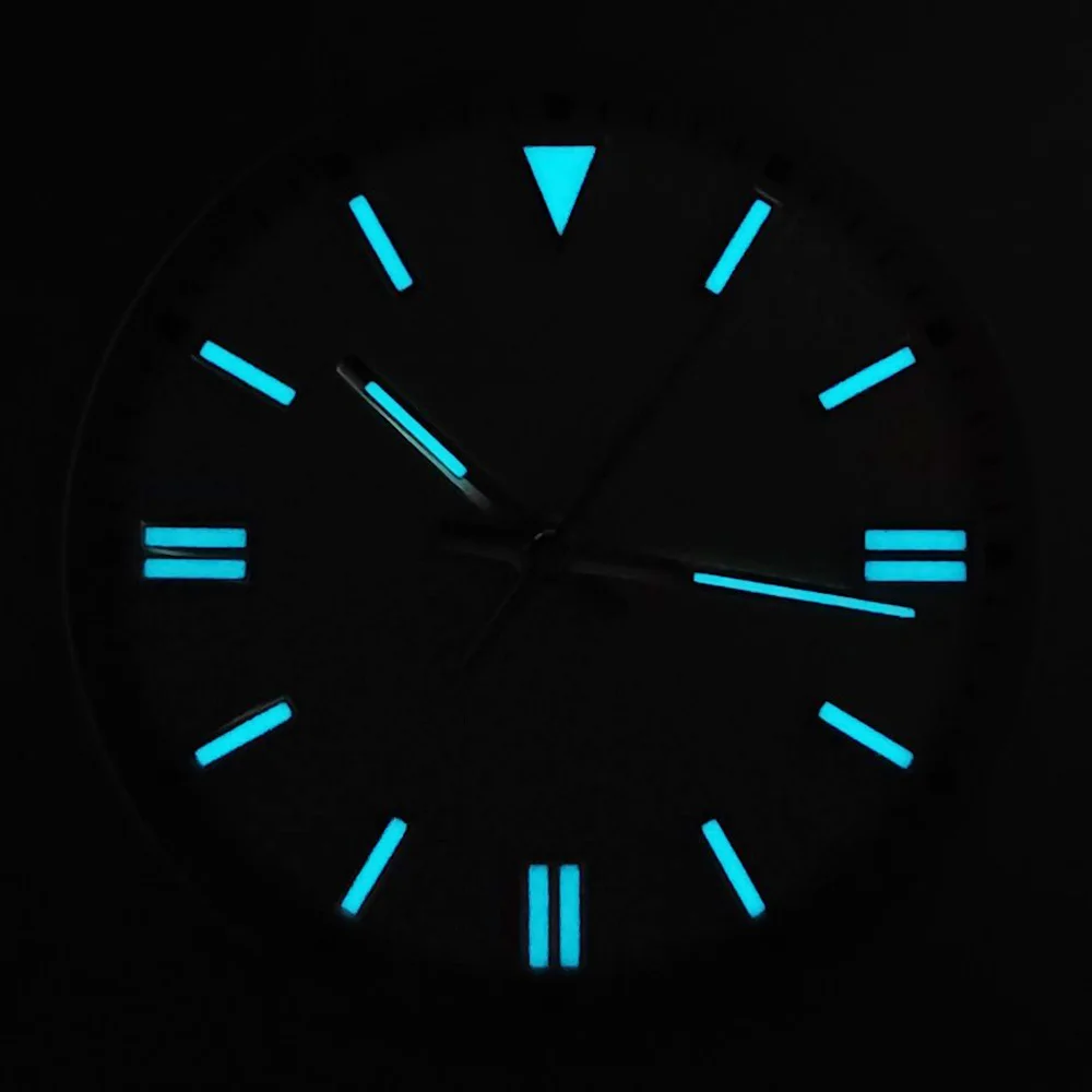 NH35 watch dial blue green luminescent dial suitable for NH35 Miyota8215ET2836 movement watch dial accessories