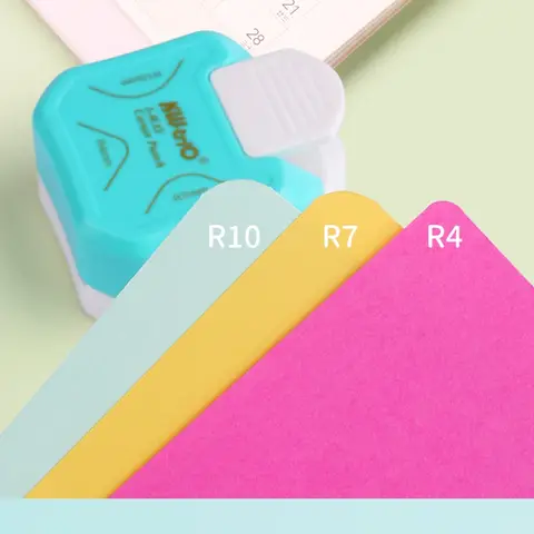 캔디 컬러 코너 라운드 종이 커터 펀치, 스크랩북 카드 사진 공예 DIY 도구, 학교 문구, R5 R4 R7 R10