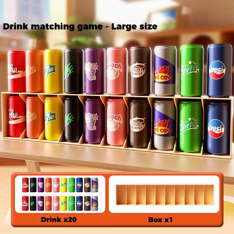 Color Memory Challenge - Drink Match-spel voor observatie en snel denken
