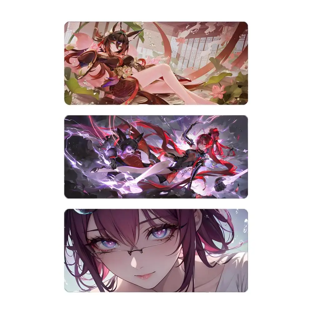 space rpg female scientist H-Honkai Star Rail Murata Himeko Mouse Pad Mousepad Large Gaming LockEdge Thickened PC Table Desk Mat