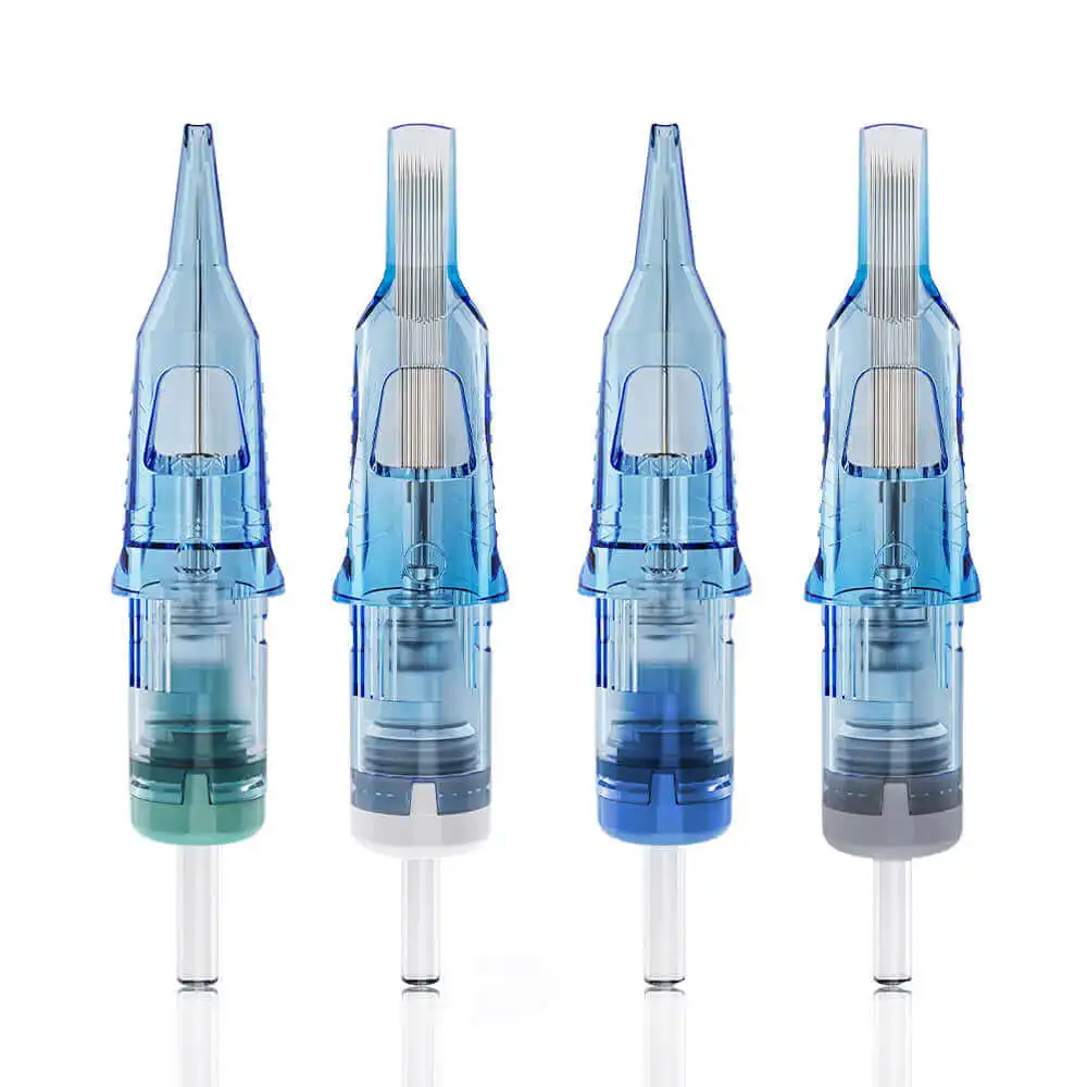 20 قطعة EMALLA Eliot Pro إبر خرطوشة الوشم RS شادر مستدير يمكن التخلص منه تعقيم إبر الوشم لتوريد آلة خرطوشة #2