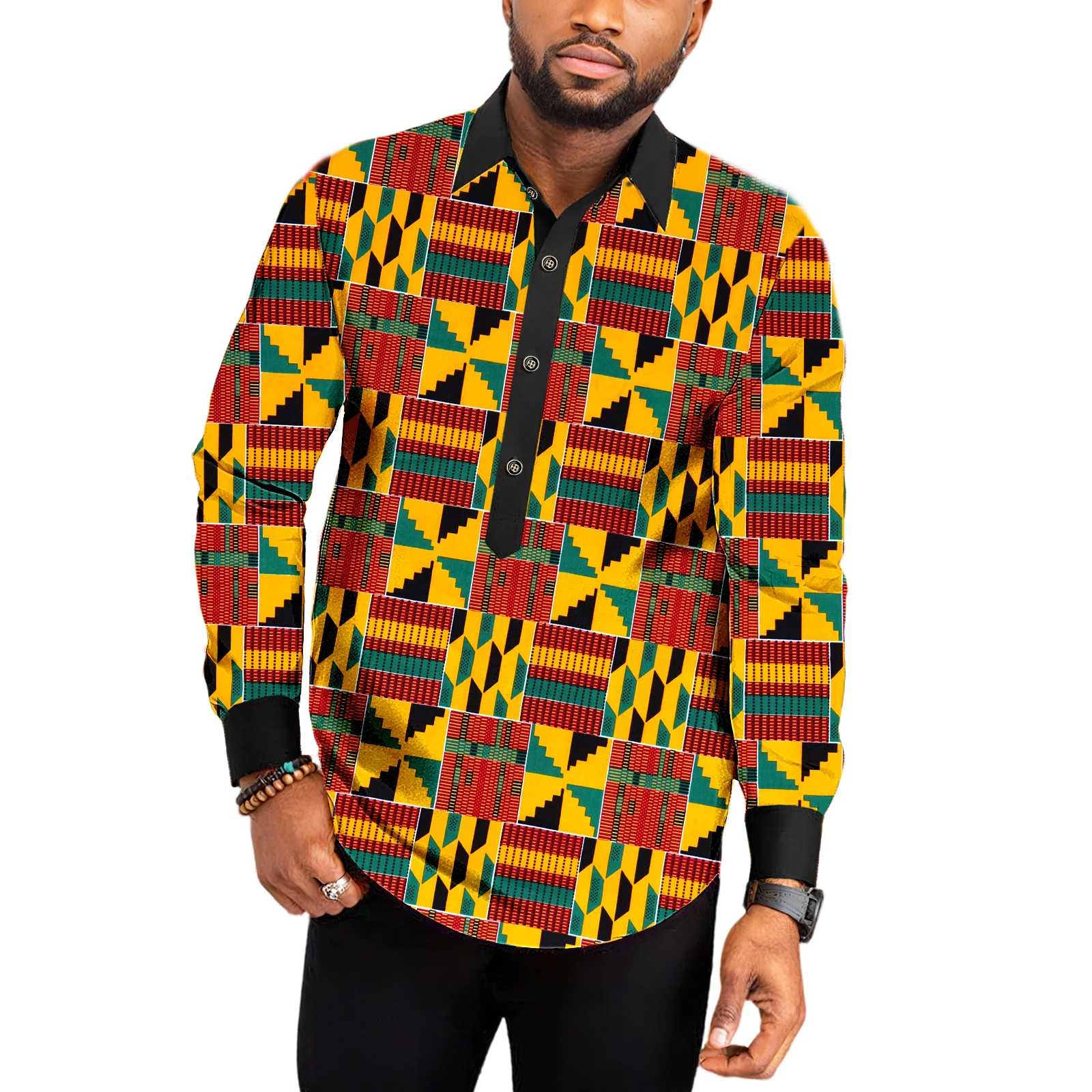 chemise-pour-hommes-africains-pour-hommes-mode-manches-longues-dashiki-decontracte-tribal-hauts-tenue