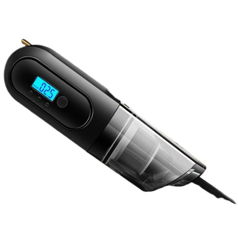 Handheld Vacuum Cleaner With LED Light,Multifuctional Cleaner With Tire Pressure Monitoring Inflation Easy To Clean