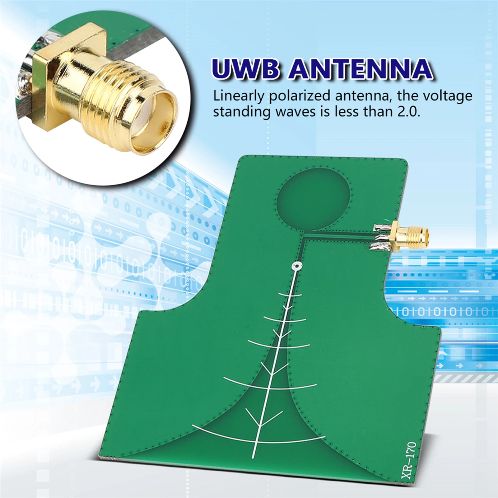 UWB Directional High Gain Antenna Ultra-Wideband Linearly Polarized TEM Antenna Accessory 1.4-10.5GHz