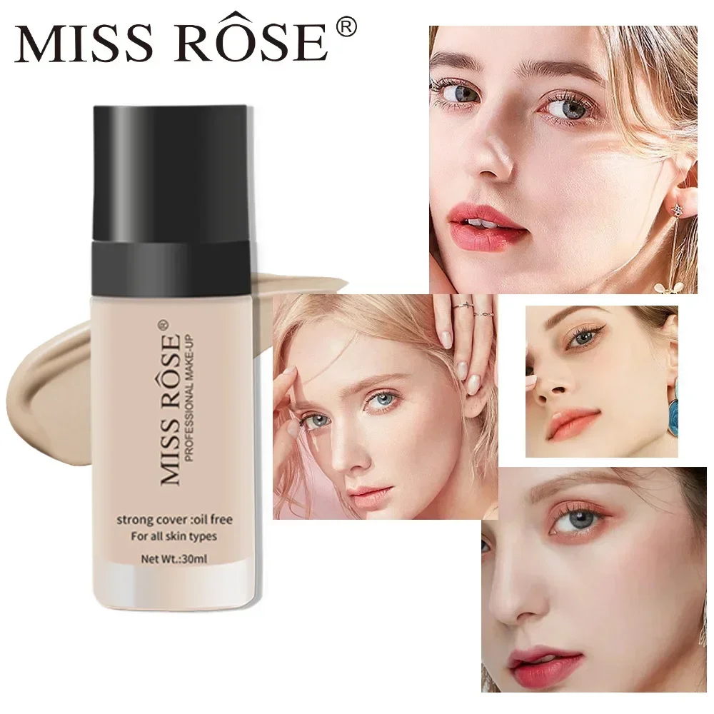 Miss Rose Face Beauty Makeup Natural Repair Lasting Sweatproof Clear Moisturizing Dark Eye Circles Covering Concealer Foundation
