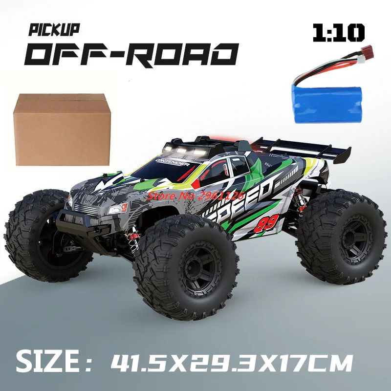 2.4G 4WD Grote 1:10 Drift RC Racewagen 70 KM/H Hoge Snelheid Legering Materiaal Hoge Verlichte LED Rubberen Banden RC Racewagen Speelgoed Geschenken