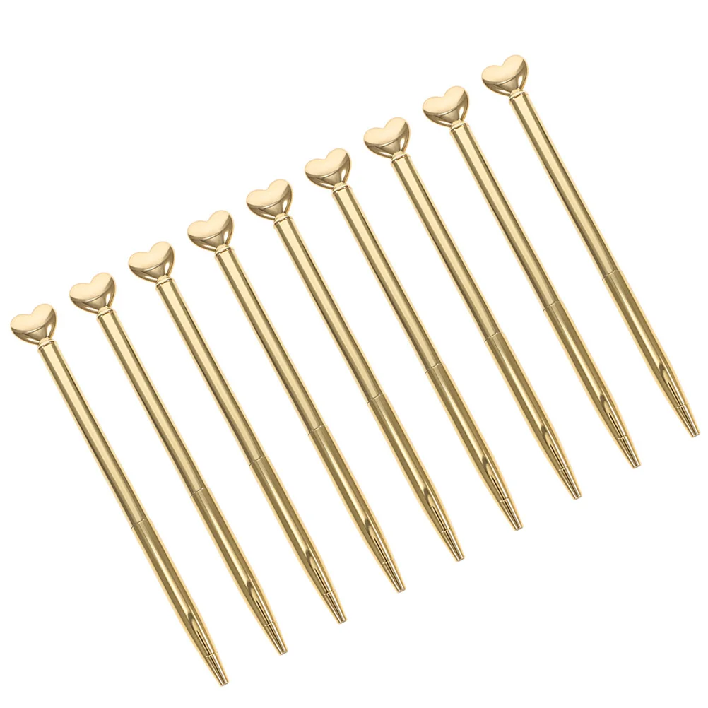 

9Pcs Kawaii Heart Pens Cute School Supplies Valentines Pen for Women Girls Kids Heart Pens Pen Valentines Party Favor