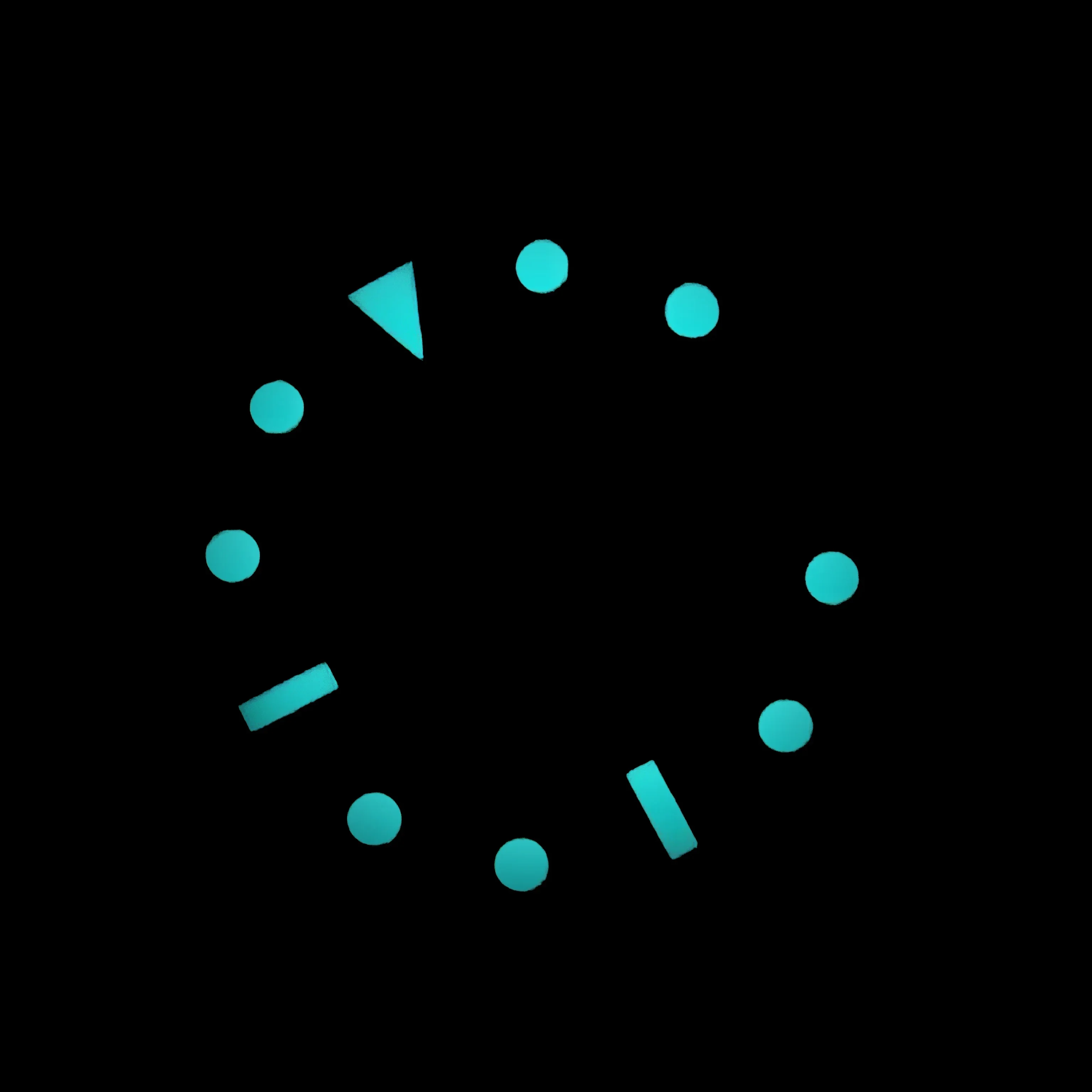 Ice blue 28.5mm watch face luminous for NH35/NH36/4r35/4r36 movement watch accessories watch modification calendar high quality