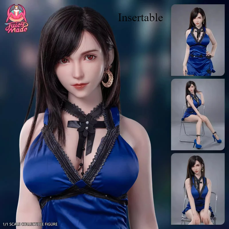 In Stock Tifa 1:1 Soft Silicone Figure 2D Animation Final Fantasy Available Gift Collection