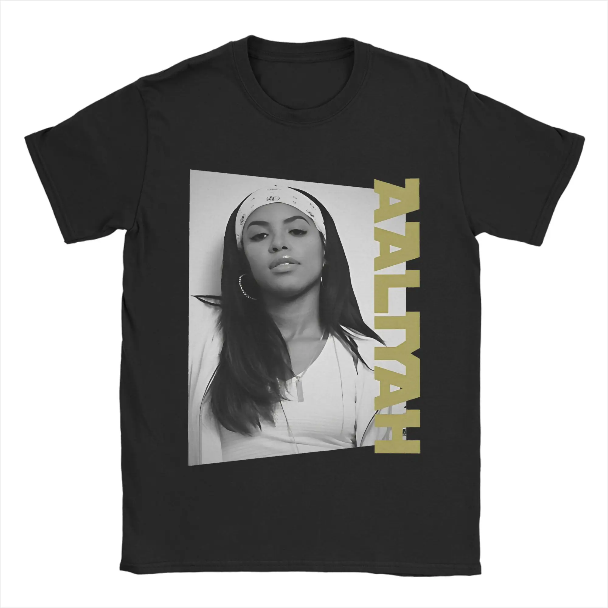 

Aaliyah Princess of R&B T Shirt Men Vintage Pure Cotton T Shirts Beach O-Neck Fashion Tee Shirt Pattern Oversized Clothing