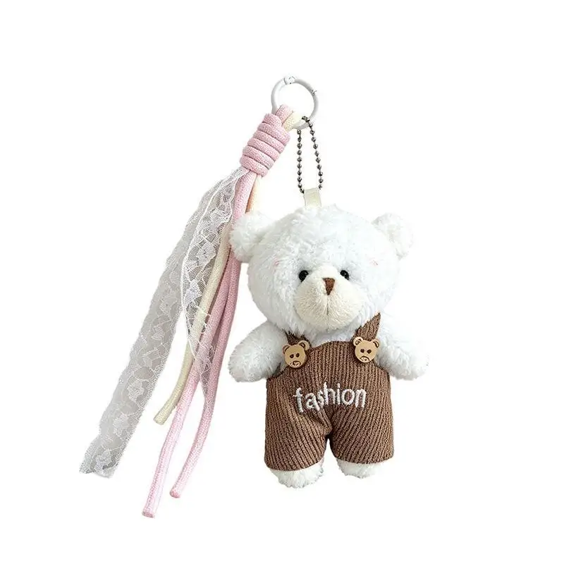 Damen-Taschenanhänger, niedlicher koreanischer Cartoon-Bär, Kawaii, süße Kawaii-Plüsch-Taschenaccessoires, multifunktionale Schlüsselanhänger-Anhänger – Detail 6