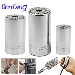 Onnfang 7-19/11-32mm Universal Ratchet Wrench Universal Socket Head, Household Socket Power/Hand Tool Wrench