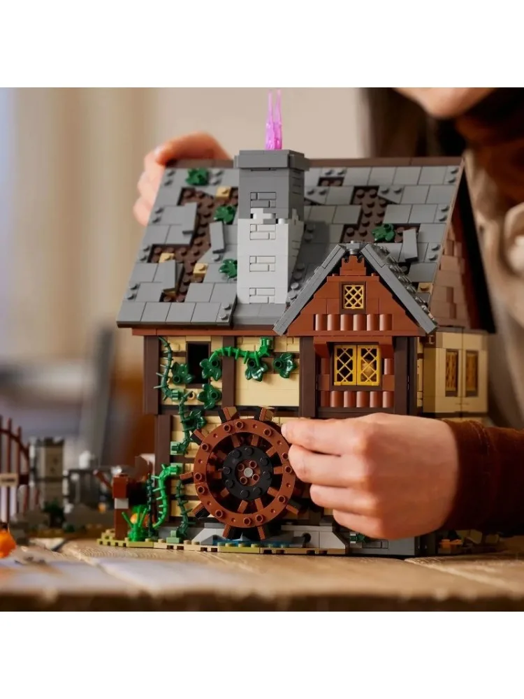 Die Sisters Cottage Große Bausteine Halloween Haus Ziegel Spielzeug Für Kinder Geburtstag Geschenk Kompatibel 21341 2316 stücke