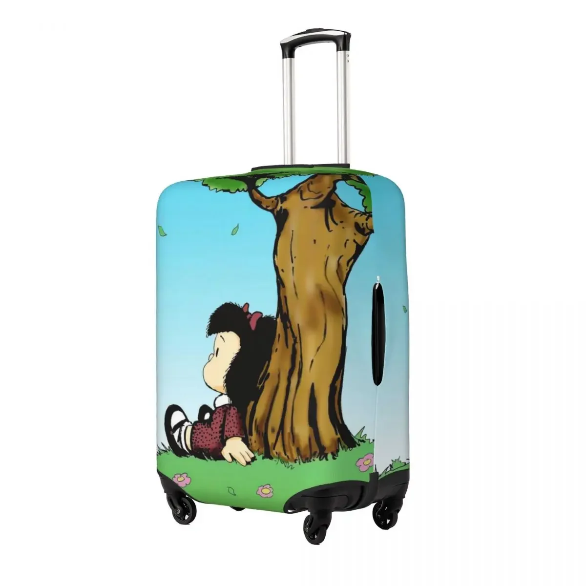 Mafalda Print Luggage Protective Dust Covers Elastic Waterproof 18-32inch Suitcase Cover Travel Accessories