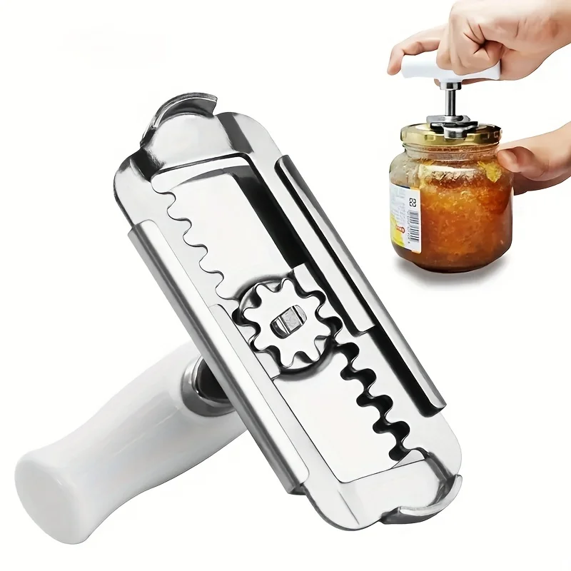

2pcs Stainless Steel Can Openers - Effortless Lid & Bottle Opener for Kitchen