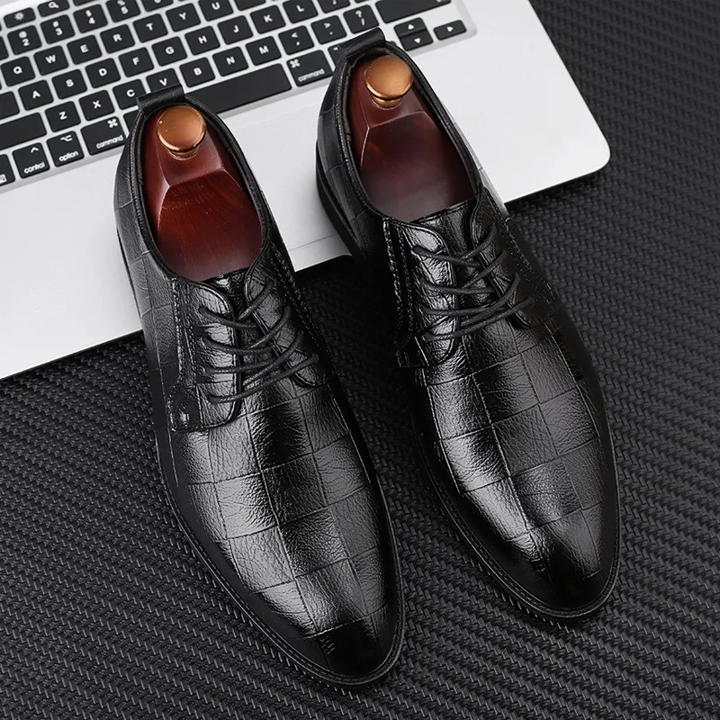italian wedding shoes derby suit dress shoes for man casual business office shoes man scarpe eleganti uomo